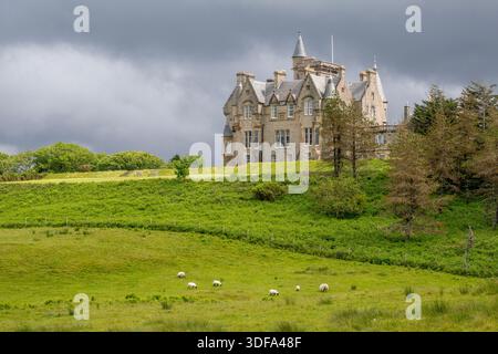 Château de Glengorm, île de Mull, Écosse Banque D'Images