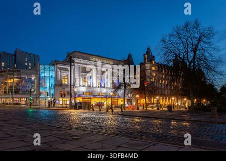 Liverpool, Royaume-Uni, 10 janvier 2026 : Empire Theatre sur Lime Street dans le centre-ville, le plus grand lieu à deux niveaux de Grande-Bretagne, montrant des pièces de théâtre, des comédies musicales et des comédies Banque D'Images