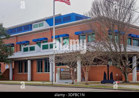Pascagoula, Mississippi, États-Unis - Dec. 27, 2025 : le Service national des pêches marines de la National Oceanic and Atmospheric Administration (NOAA) est illustré Banque D'Images