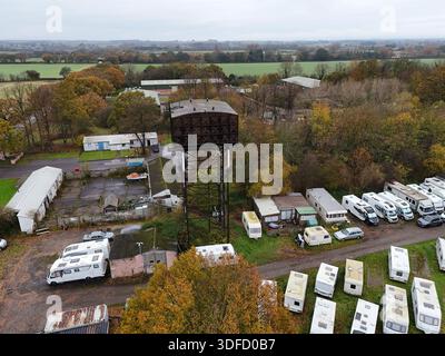 RAF Marston Moor , RAF Tockwith. Station de bombardier militaire britannique de la seconde Guerre mondiale, North Yorkshire Banque D'Images