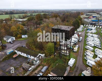RAF Marston Moor , RAF Tockwith. Station de bombardier militaire britannique de la seconde Guerre mondiale, North Yorkshire Banque D'Images