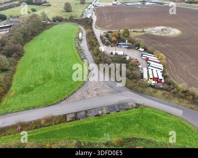 RAF Marston Moor , RAF Tockwith. Station de bombardier militaire britannique de la seconde Guerre mondiale, North Yorkshire Banque D'Images