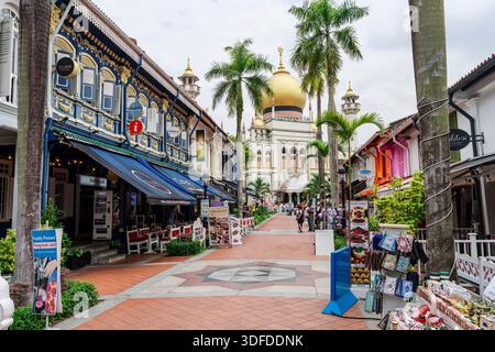La Mosquée Sultan, Kampong Glam, Singapour Banque D'Images