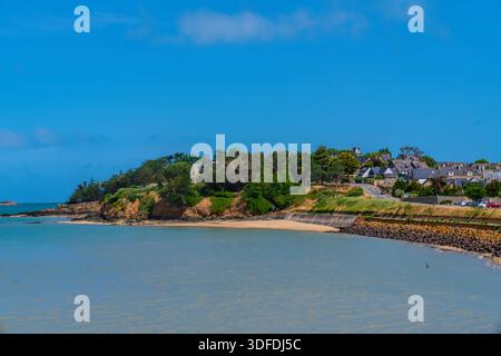 Saint-Jacut-de-la-mer plage de la Banche Bretagne Nord ouest France plage française Banque D'Images