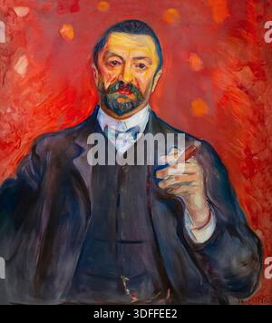 Portrait de Felix Auerbach, Edvard Munch, 1906, Musée Van Gogh, Amsterdam, pays-Bas, Banque D'Images
