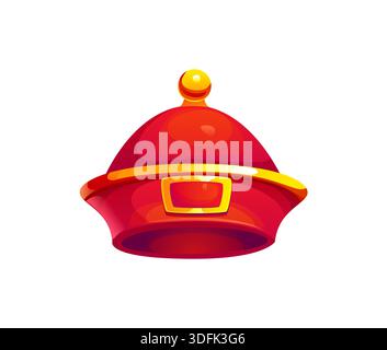 Chapeau de nouvel an lunaire chinois de Dieu de la prospérité Illustration de Vecteur