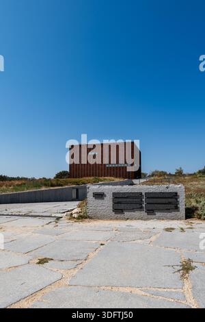 Troie, Turquie - 09.15 2021 : architecture du musée de Troie, un musée archéologique situé à proximité du site archéologique de l'ancienne ville de Troie, in Banque D'Images