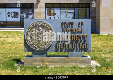 Wyoming, Wyoming, WY, États-Unis - 10 mai 2022 : le musée d'État du Wyoming Banque D'Images