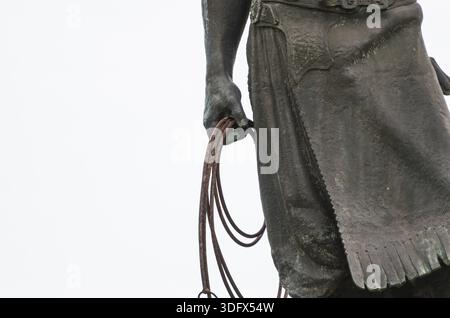 Porto Alegre, Brésil - 16 septembre 2018: Sculpture du gaucho brésilien typique, appelée travail (M Banque D'Images