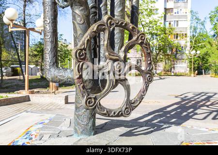 Samara, Russie - 13 mai 2018 : Monument à Samara, l'approvisionnement en eau dans la ville street Banque D'Images