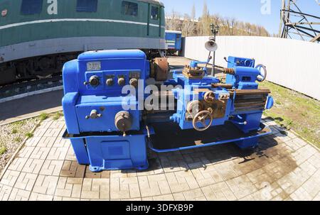 Samara, Russie - 30 avril 2017 : un tour rouillé obsolète. Vue fisheye Banque D'Images