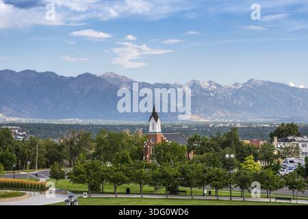 Salt Lake City, UT, États-Unis - 5 août 2019 : une ville bien connue pour sa municipalité très peuplée Banque D'Images
