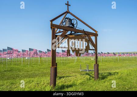 Sturgis, SD, États-Unis - 29 mai 2019 : le terrain de camping Buffalo Chip Banque D'Images