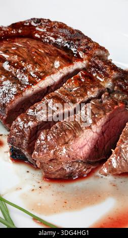 picanha rôti en tranches, cuisine brésilienne Banque D'Images