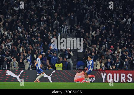Porto, Portugal, 14 janvier 2026, stade Dragao, TACA de Portugal 2026, FC Porto versus SL Benfica ; Jan Bednarek du FC Porto célèbre après avoir marqué le premier but de son équipe Banque D'Images