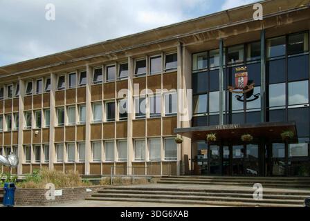 Warwick, bureau de Shire Hall pour le conseil du comté de Warwickshire, un complexe de bâtiments classé Grade I sur Northgate Street. - Warwick - UK, Royaume-Uni : ma Banque D'Images