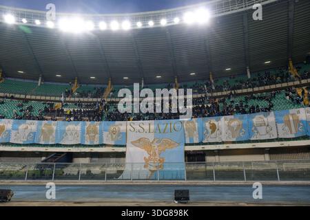 Supporters de l'équipe SS Lazio lors du match de football entre le Hellas Verona FC et le SS Lazio, MD20 de Serie A Enilive championnat italien de football 2025/20 Banque D'Images
