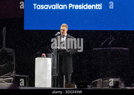 Kickoff-Veranstaltung für Oulu als Kulturhauptstadt Europas Präsident Alexander Stubb eröffnet offiziell das Jahr als Kulturhauptstadt Europas. Oulu Marketplace Pohjois-Pohjanmaa Finlande *** événement de lancement pour Oulu en tant que capitale européenne de la culture le président Alexander Stubb ouvre officiellement l'année en tant que capitale européenne de la culture Oulu Marketplace Pohjois Pohjanmaa Finlande Banque D'Images