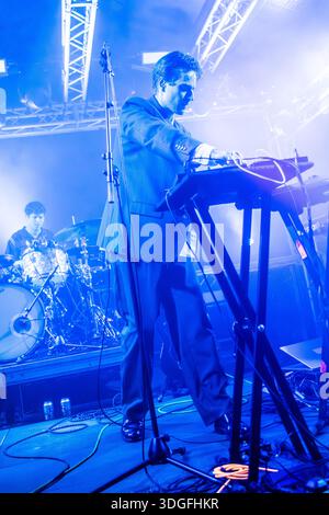 Milan Italie. 16 janvier 2026. Le groupe d'art rock britannique KERALA DUST se produit sur scène au Circolo Magnolia lors de la tournée « an Echo of Love Tour ». Banque D'Images
