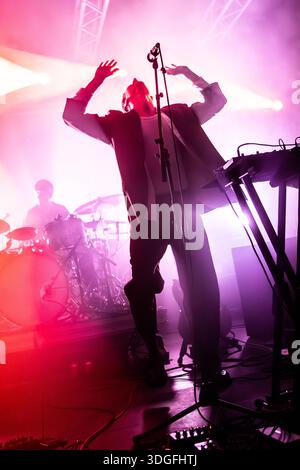 Milan Italie. 16 janvier 2026. Le groupe d'art rock britannique KERALA DUST se produit sur scène au Circolo Magnolia lors de la tournée « an Echo of Love Tour ». Banque D'Images