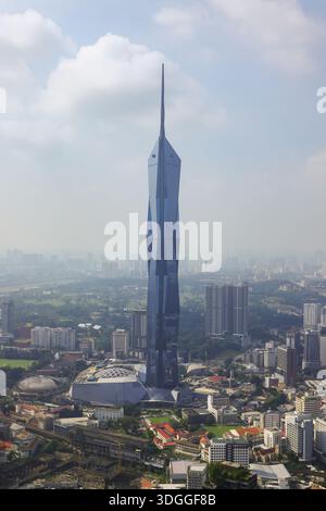 Merdeka 118 est un gratte-ciel mégatall de 118 étages situé à Kuala Lumpur, en Malaisie, le plus haut bâtiment de Malaisie et de l'Asie du Sud-est Banque D'Images