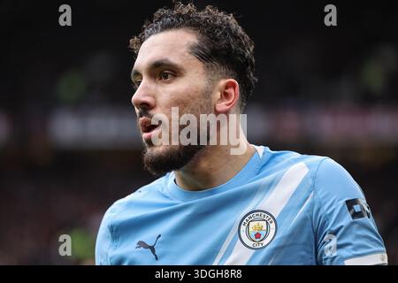 Manchester, Royaume-Uni. 17 janvier 2026. Rayan Cherki de Manchester City lors du match de premier League Manchester United vs Manchester City à Old Trafford, Manchester, Royaume-Uni, le 17 janvier 2026 (photo par Mark Cosgrove/News images) à Manchester, Royaume-Uni le 17/01/2026. (Photo de Mark Cosgrove/News images/SIPA USA) crédit : SIPA USA/Alamy Live News Banque D'Images