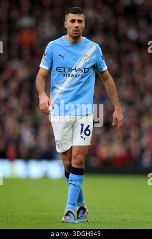Old Trafford, Manchester, Royaume-Uni. 17 janvier 2026. Premier League Football, Manchester United contre Manchester City ; Rodri de Manchester City crédit : action plus Sports/Alamy Live News Banque D'Images