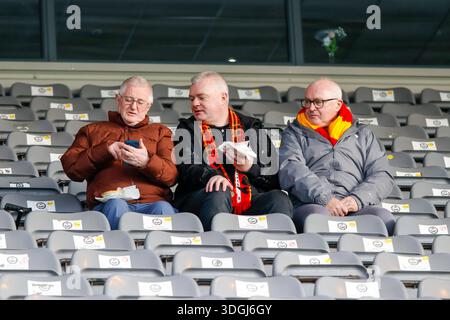 Glasgow, Royaume-Uni. 17 janvier 2026. Supporters de Partick Thistle avant le match de 4e tour de la Coupe d'Écosse entre Partick Thistle et Montrose FC au Firhill Stadium le 17 janvier 2026.(photo par : Jacob Hughes/Sipa USA) crédit : Sipa USA/Alamy Live News Banque D'Images