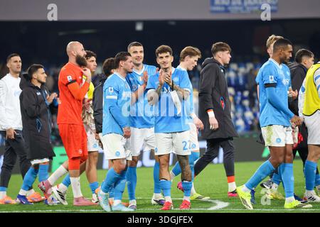 Naples, Campanie, ITALIE. 17 janvier 2026. Football Napoli pendant le match de football du 17 janvier 2026, valable pour le championnat italien Serie A - 2025/26 à Naples au stade Diego Armando Maradona entre SSC Napoli et Sassuolo.sur la photo : (crédit image : © Fabio Sasso/ZUMA Press Wire) USAGE ÉDITORIAL SEULEMENT ! Non destiné à UN USAGE commercial ! Banque D'Images