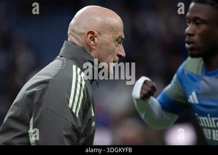 Madrid, Espagne. 17 janvier 2026. Antonio Pintus, entraîneur de fitness du Real Madrid, a vu EA SPORTS la Liga 2025-2026 match entre le Real Madrid et Levante, joué au stade Santiago Bernabeu. Score final : Real Madrid 2 - 0 Levante. (Photo de David Canales/SOPA images/SIPA USA) crédit : SIPA USA/Alamy Live News Banque D'Images