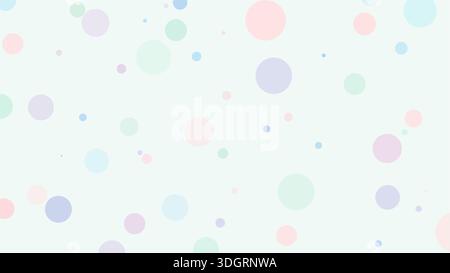 Motif abstrait pastel pointillé avec vecteur d'espacement aéré. Fond minimaliste avec des pois de couleur douce et un style de pépinière propre élégant. Illustration de Vecteur