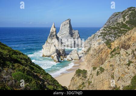 Wild Ursa Beach, Portugal Banque D'Images