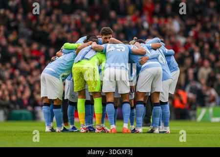 Manchester, Royaume-Uni. 17 janvier 2026. City caucdle pendant le match Manchester United contre Manchester City premier League à Old Trafford, Manchester, Angleterre le 17 janvier 2026 crédit : Phil Duncan/Every second Media crédit : Every second Media/Alamy Live News Banque D'Images