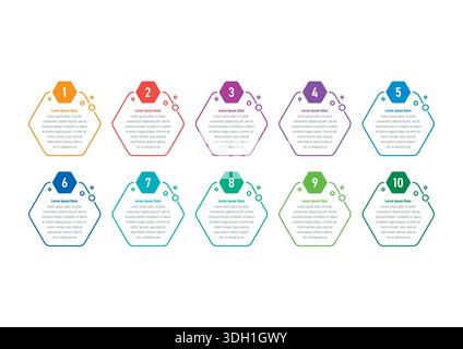 Illustration de L'infographie Moderne d'entreprise colorée avec titre, éléments, créatif, formes - vecteur Illustration de Vecteur