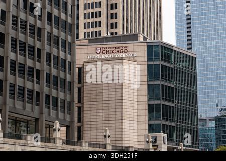 Chicago, il - 20 septembre 2025 : le centre de conférence Gleacher de l'Université de Chicago Booth School of Business Banque D'Images
