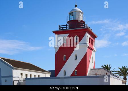 Un phare au Cap contre un ciel bleu Banque D'Images