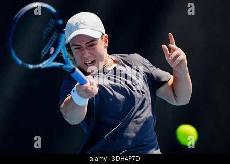 Melbourne, Victoria, Australie. 20 janvier 2026. Sonay Kartal (GBR) est photographiée lors de la première manche de l'Australian Open 2026 Women's Singles au Melbourne Park à Melbourne, Australie, le 20 janvier 2026. (Crédit photo : Nick Strange/Fotonic/Alamy Live News) Banque D'Images
