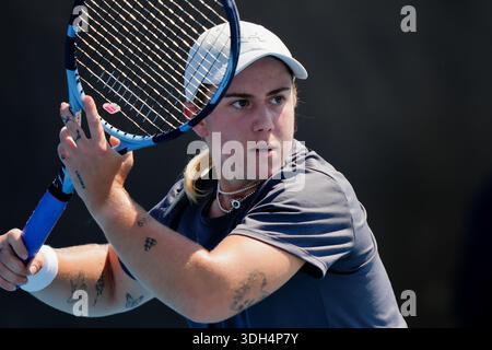 Melbourne, Victoria, Australie. 20 janvier 2026. Sonay Kartal (GBR) est photographiée lors de la première manche de l'Australian Open 2026 Women's Singles au Melbourne Park à Melbourne, Australie, le 20 janvier 2026. (Crédit photo : Nick Strange/Fotonic/Alamy Live News) Banque D'Images