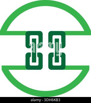 Logo de lien ou style de verrouillage de lettre de collection Monogram bon pour la marque, le football et etc Illustration de Vecteur