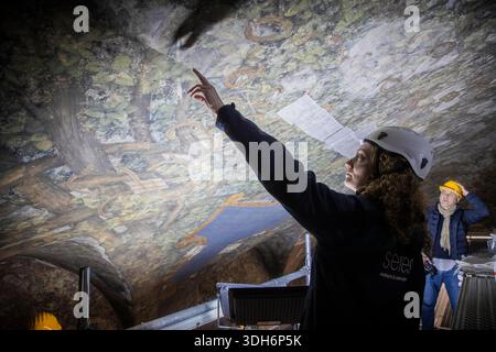 Milan, Italie. 20 janvier 2026. Milano e Leonardo Castello Sforzesco Sala delle Asse Milano - Italia - Cronaca Lunedì, 20 Gennaio, 2026 (Foto di Marco Ottico/Lapresse) Milano e Leonardo Castello Sforzesco Sala delle Asse Milan - Italie - Actualités lundi, 20 janvier, 2025 (photo de Marco Ottico/Lapresse) crédit : LaPresse/Alamy Live News Banque D'Images