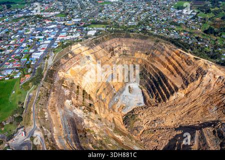 La mine d'or de Martha, Waihi, péninsule de Coromandel, région de Waikato, Île du Nord, nouvelle-Zélande. La mine Martha à Waihi, Waikato, est la larg de Nouvelle-Zélande Banque D'Images