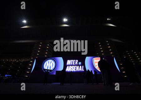 Milan, Italie. 20 janvier 2026. Vue générale avant le match Internazionale vs Arsenal UEFA Champions League à Giuseppe Meazza, Milan. Le crédit photo devrait se lire : Jonathan Moscrop/Sportimage crédit : Sportimage Ltd/Alamy Live News Banque D'Images