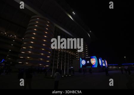 Milan, Italie. 20 janvier 2026. Vue générale avant le match Internazionale vs Arsenal UEFA Champions League à Giuseppe Meazza, Milan. Le crédit photo devrait se lire : Jonathan Moscrop/Sportimage crédit : Sportimage Ltd/Alamy Live News Banque D'Images