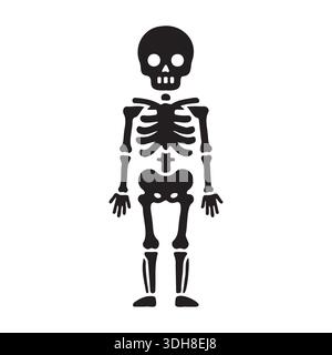 Illustration vectorielle du squelette humain Illustration de Vecteur