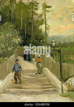 Vincent Van Gogh (1853-1890) - sentier à Montmartre Banque D'Images