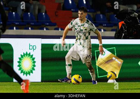 Diogo Pinto vu pendant le match de Liga Portugal entre les équipes du FC Alverca et du Moreirense FC (Maciej Rogowski/Ball Raw images) Banque D'Images