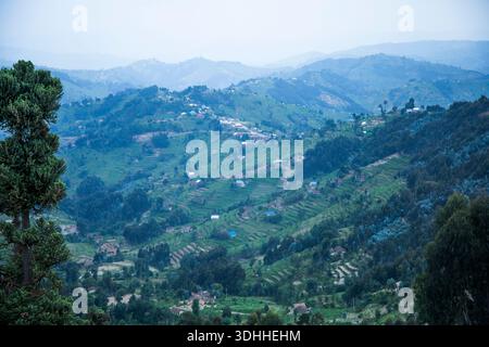 RWANDA, NYABIHU, LE 1ER DÉCEMBRE 2025. Nyabihu rural du Rwanda à Kibihekane le 1er décembre 2025. Banque D'Images