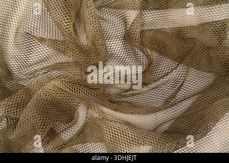Tissu filet marron Banque D'Images