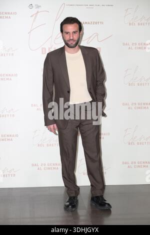 Rome, Italie. 22 janvier 2026. Marcello Maietta assiste au photocall du film Elena del Ghetto au Space Cinema. Crédit : SOPA images Limited/Alamy Live News Banque D'Images