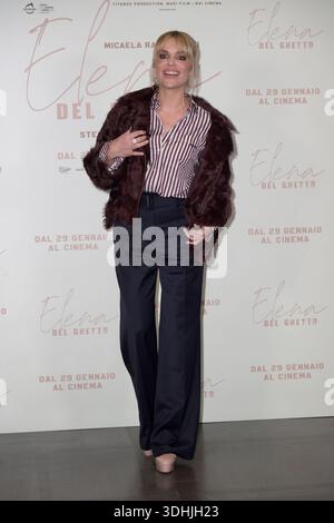 Rome, Italie. 22 janvier 2026. Micaela Ramazzotti assiste au photocall du film Elena del Ghetto au cinéma spatial. Crédit : SOPA images Limited/Alamy Live News Banque D'Images